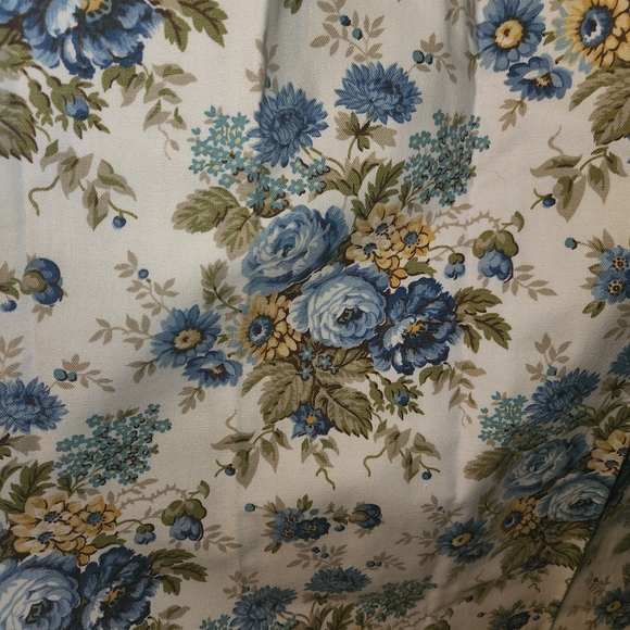 PART 2 Vintage Floral Lined Draperies Curtains 4 84" Panels 2 Valances Material - Picture 3 of 10